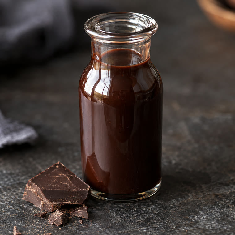Illustrative photograph of chocolate syrup