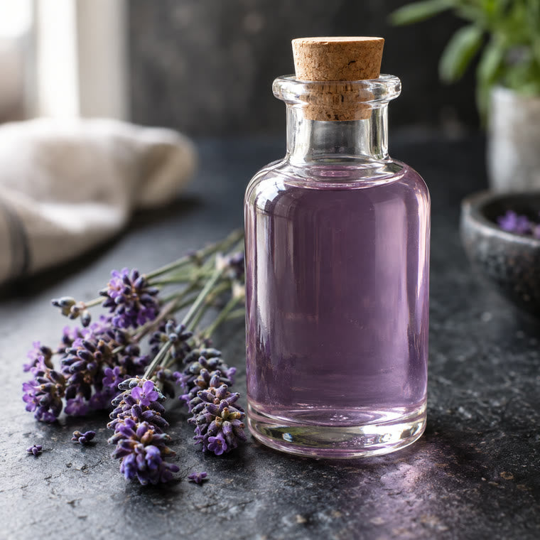 Illustrative photograph of lavender syrup